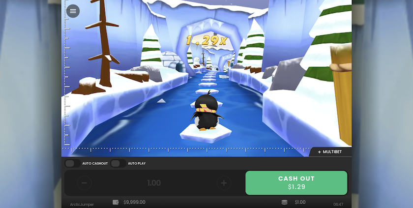 Arctic Jumper Crash Gameplay Footage