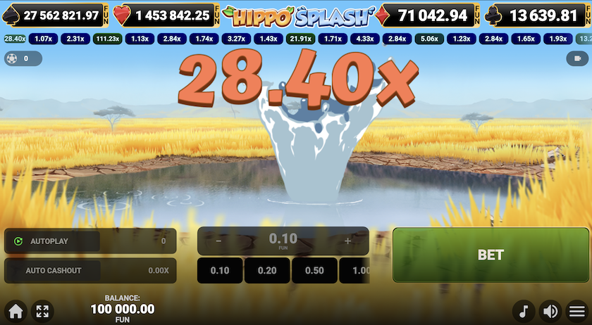 Hippo Splash Crash Ingame2