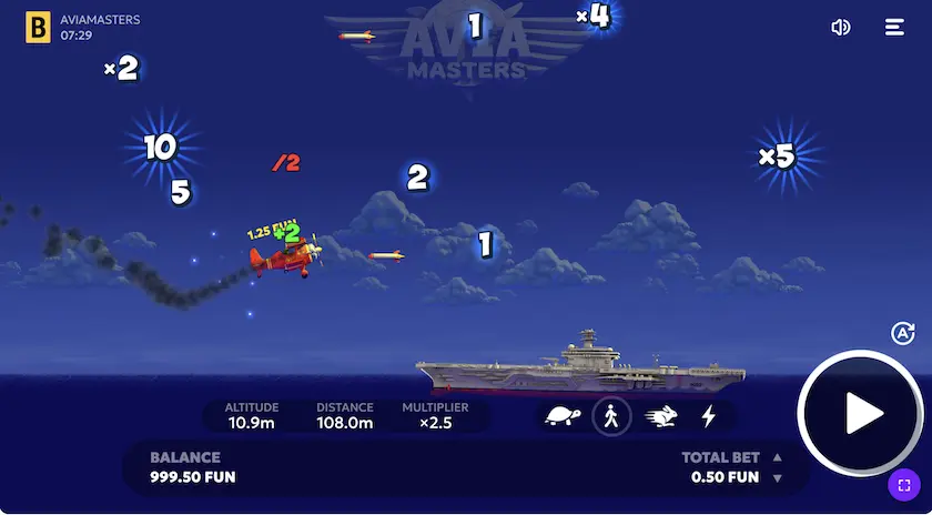 Aviamasters Crash Ingame